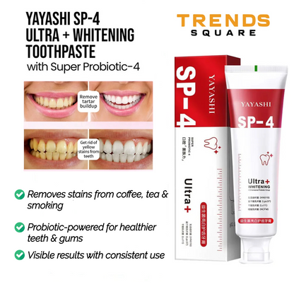 Last Day Of Discount 🔥  SP4  Probiotic Whitening Toothpaste